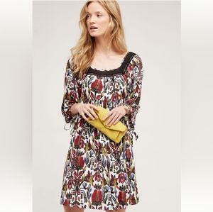 Anthropologie Holding Horses Isere Swing Dress Floral Small